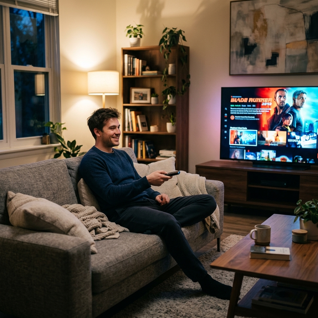 Man choosing StrimoIPTV IPTV plan